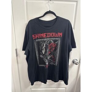 Shinedown Attention Attention World Tour 2019 Concert T-Shirt Black Mens XXL